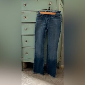 Express Blue Flare Wide Leg Jeans